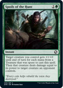 Spoils of the Hunt (FOIL) - ADVENTURES IN THE FORGOTTEN REALMS - 205/281 - Magic the Gathering Single Card