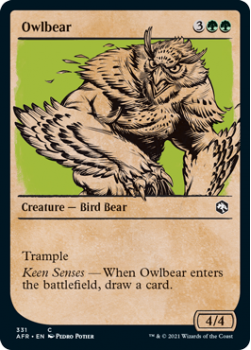 Owlbear (Showcase) - MAGIC SET NAME - 331 - Magic the Gathering Single Card