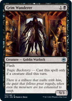Grim Wanderer - ADVENTURES IN THE FORGOTTEN REALMS - 107/281 - Magic the Gathering Single Card