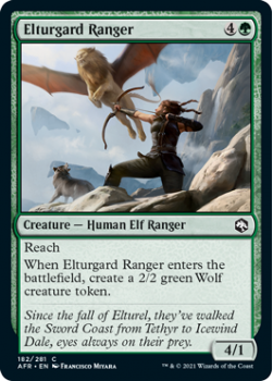 Elturgard Ranger - ADVENTURES IN THE FORGOTTEN REALMS - 182/281 - Magic the Gathering Single Card