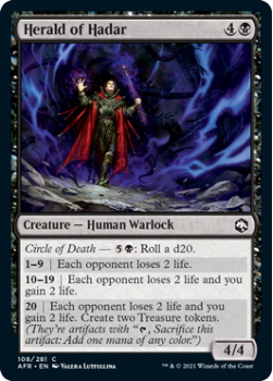 Herald of Hadar - ADVENTURES IN THE FORGOTTEN REALMS - 108/281 - Magic the Gathering Single Card