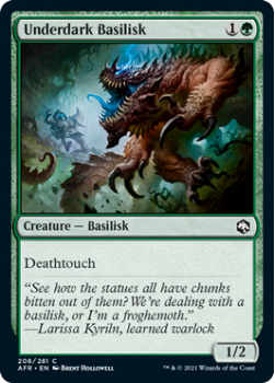 Underdark Basilisk - ADVENTURES IN THE FORGOTTEN REALMS - 208/281 - Magic the Gathering Single Card