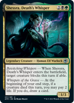 Shessra, Death's Whisper - ADVENTURES IN THE FORGOTTEN REALMS - 231/281 - Magic the Gathering Single Card