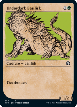 Underdark Basilisk (Showcase) - MAGIC SET NAME - 334 - Magic the Gathering Single Card