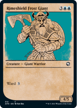 Rimeshield Frost Giant (Showcase) (FOIL) - MAGIC SET NAME - 310 - Magic the Gathering Single Card