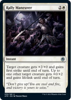 Rally Maneuver (FOIL) - ADVENTURES IN THE FORGOTTEN REALMS - 036/281 - Magic the Gathering Single Card