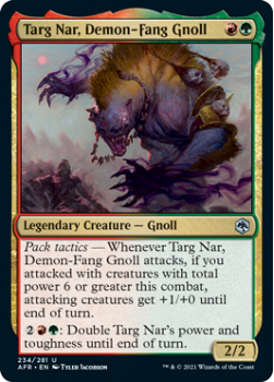 Targ Nar, Demon-Fang Gnoll - ADVENTURES IN THE FORGOTTEN REALMS - 234/281 - Magic the Gathering Single Card