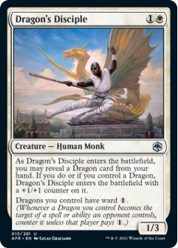 Dragon's Disciple - ADVENTURES IN THE FORGOTTEN REALMS - 013/281 - Magic the Gathering Single Card
