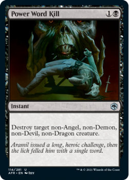 Power Word Kill - ADVENTURES IN THE FORGOTTEN REALMS - 114/281 - Magic the Gathering Single Card