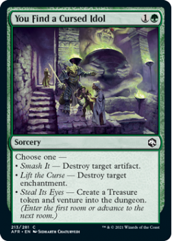 You Find a Cursed Idol - ADVENTURES IN THE FORGOTTEN REALMS - 213/281 - Magic the Gathering Single Card