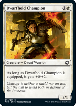 Dwarfhold Champion - ADVENTURES IN THE FORGOTTEN REALMS - 014/281 - Magic the Gathering Single Card