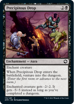 Precipitous Drop (FOIL) - ADVENTURES IN THE FORGOTTEN REALMS - 115/281 - Magic the Gathering Single Card
