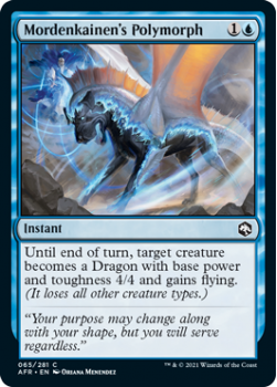 Mordenkainen's Polymorph - ADVENTURES IN THE FORGOTTEN REALMS - 065/281 - Magic the Gathering Single Card