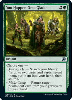 You Happen On a Glade - ADVENTURES IN THE FORGOTTEN REALMS - 214/281 - Magic the Gathering Single Card