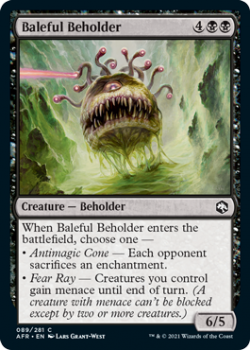 Baleful Beholder - ADVENTURES IN THE FORGOTTEN REALMS - 089/281 - Magic the Gathering Single Card