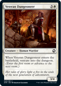 Veteran Dungeoneer - ADVENTURES IN THE FORGOTTEN REALMS - 040/281 - Magic the Gathering Single Card