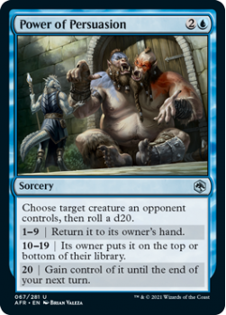 Power of Persuasion - ADVENTURES IN THE FORGOTTEN REALMS - 067/281 - Magic the Gathering Single Card