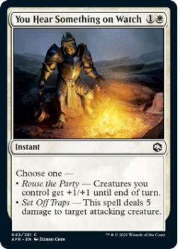You Hear Something on Watch - ADVENTURES IN THE FORGOTTEN REALMS - 042/281 - Magic the Gathering Single Card