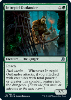 Intrepid Outlander - ADVENTURES IN THE FORGOTTEN REALMS - 191/281 - Magic the Gathering Single Card