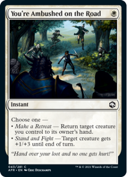 You're Ambushed on the Road (FOIL) - ADVENTURES IN THE FORGOTTEN REALMS - 043/281 - Magic the Gathering Single Card