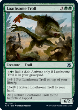 Loathsome Troll - ADVENTURES IN THE FORGOTTEN REALMS - 192/281 - Magic the Gathering Single Card