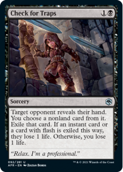 Check for Traps - ADVENTURES IN THE FORGOTTEN REALMS - 092/281 - Magic the Gathering Single Card