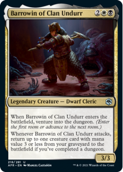 Barrowin of Clan Undurr - ADVENTURES IN THE FORGOTTEN REALMS - 218/281 - Magic the Gathering Single Card