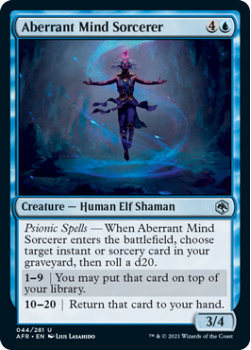 Aberrant Mind Sorcerer - ADVENTURES IN THE FORGOTTEN REALMS - 044/281 - Magic the Gathering Single Card