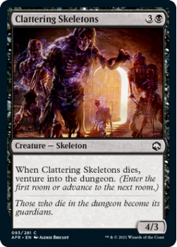 Clattering Skeletons - ADVENTURES IN THE FORGOTTEN REALMS - 093/281 - Magic the Gathering Single Card