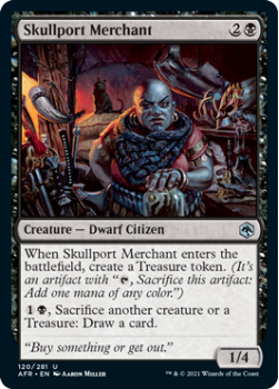 Skullport Merchant - ADVENTURES IN THE FORGOTTEN REALMS - 120/281 - Magic the Gathering Single Card