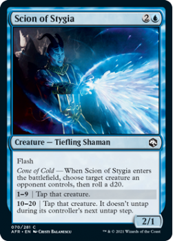 Scion of Stygia (FOIL) - ADVENTURES IN THE FORGOTTEN REALMS - 070/281 - Magic the Gathering Single Card
