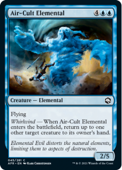 Air-Cult Elemental (FOIL) - ADVENTURES IN THE FORGOTTEN REALMS - 045/281 - Magic the Gathering Single Card