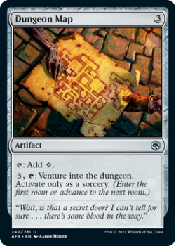 Dungeon Map - ADVENTURES IN THE FORGOTTEN REALMS - 242/281 - Magic the Gathering Single Card