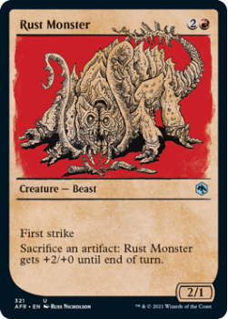 Rust Monster (Showcase) - MAGIC SET NAME - 321 - Magic the Gathering Single Card