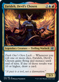 Farideh, Devil's Chosen - ADVENTURES IN THE FORGOTTEN REALMS - 221/281 - Magic the Gathering Single Card