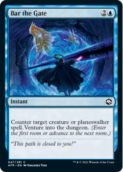 Bar the Gate - ADVENTURES IN THE FORGOTTEN REALMS - 047/281 - Magic the Gathering Single Card
