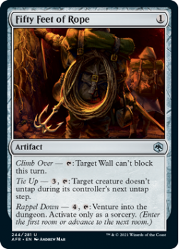 Fifty Feet of Rope - ADVENTURES IN THE FORGOTTEN REALMS - 244/281 - Magic the Gathering Single Card