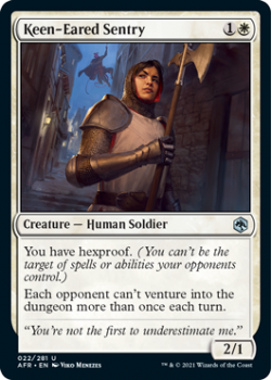 Keen-Eared Sentry (FOIL) - ADVENTURES IN THE FORGOTTEN REALMS - 022/281 - Magic the Gathering Single Card