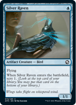 Silver Raven (FOIL) - ADVENTURES IN THE FORGOTTEN REALMS - 074/281 - Magic the Gathering Single Card