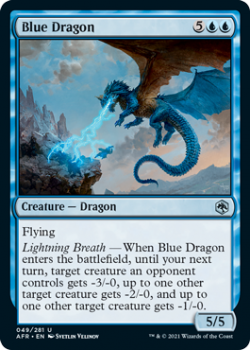Blue Dragon - ADVENTURES IN THE FORGOTTEN REALMS - 049/281 - Magic the Gathering Single Card