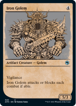 Iron Golem (Showcase) - MAGIC SET NAME - 348 - Magic the Gathering Single Card