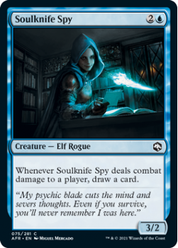 Soulknife Spy (FOIL) - ADVENTURES IN THE FORGOTTEN REALMS - 075/281 - Magic the Gathering Single Card
