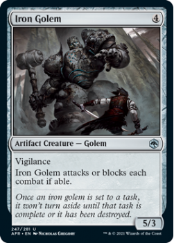 Iron Golem - ADVENTURES IN THE FORGOTTEN REALMS - 247/281 - Magic the Gathering Single Card