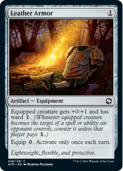 Leather Armor - ADVENTURES IN THE FORGOTTEN REALMS - 248/281 - Magic the Gathering Single Card