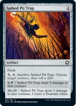 Spiked Pit Trap - ADVENTURES IN THE FORGOTTEN REALMS - 251/281 - Magic the Gathering Single Card