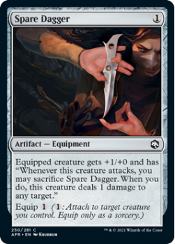 Spare Dagger - ADVENTURES IN THE FORGOTTEN REALMS - 250/281 - Magic the Gathering Single Card