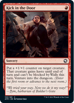 Kick in the Door - ADVENTURES IN THE FORGOTTEN REALMS - 153/281 - Magic the Gathering Single Card