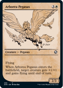 Arborea Pegasus (Showcase) (FOIL) - MAGIC SET NAME - 299 - Magic the Gathering Single Card