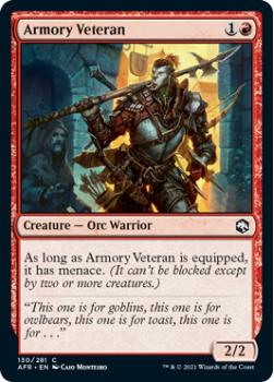 Armory Veteran - ADVENTURES IN THE FORGOTTEN REALMS - 130/281 - Magic the Gathering Single Card