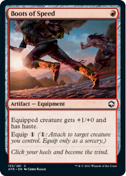 Boots of Speed - ADVENTURES IN THE FORGOTTEN REALMS - 133/281 - Magic the Gathering Single Card